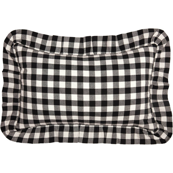 Gracie Oaks Vasser Checkered Cotton Pillow Cover Wayfair